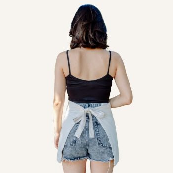 back side of short apron