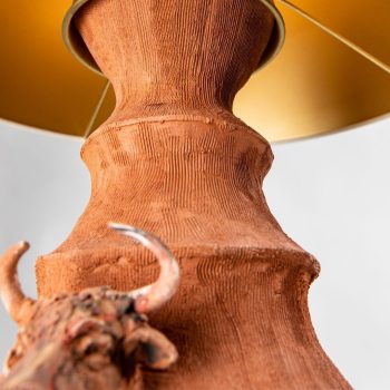 bull Ceramic table lamp