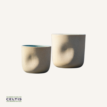 Speckled ceramic cup