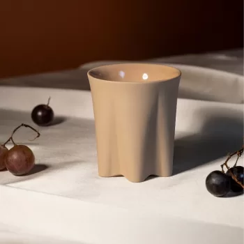 Handmade 4 fl oz / 6 fl oz Double Wall Insulated Thermos Porcelain Cup, Heat-Resistant Cup for Espresso and Coffee