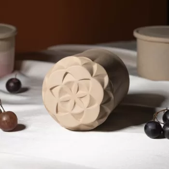 Handmade 4 fl oz / 6 fl oz Double Wall Insulated Thermos Porcelain Cup, Heat-Resistant Cup for Espresso and Coffee