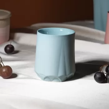 Handmade 4 fl oz / 6 fl oz Double Wall Insulated Thermos Porcelain Cup, Heat-Resistant Cup for Espresso and Coffee